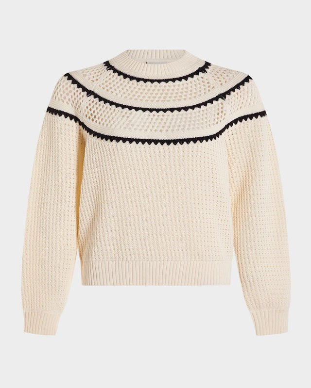 Padbury Pointelle Knit Pullover